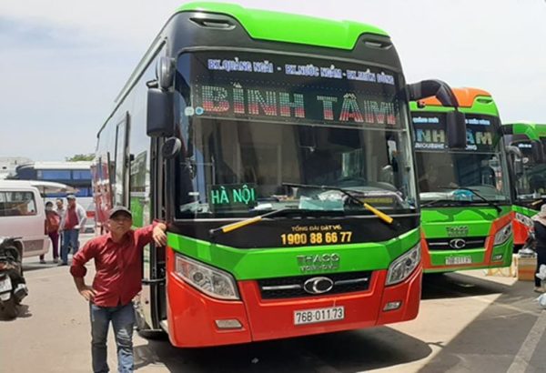 Xe Bình Tâm chuyên tuyến xe Sài Gmòn đi Quảng Ngãi